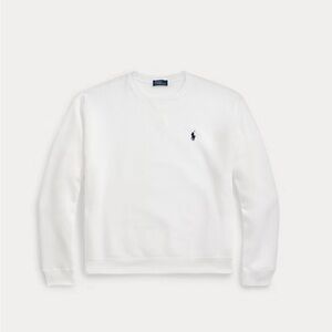 Polo Ralph Lauren Women’s White Fleece Crewneck Sweatshirt Size XS